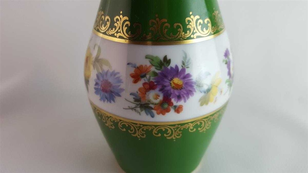 [45814228] Vase Blumenvase handgemalt Handarbeit 20,5 cm Lindner Porzellan gebraucht - sehr gut Bild 3
