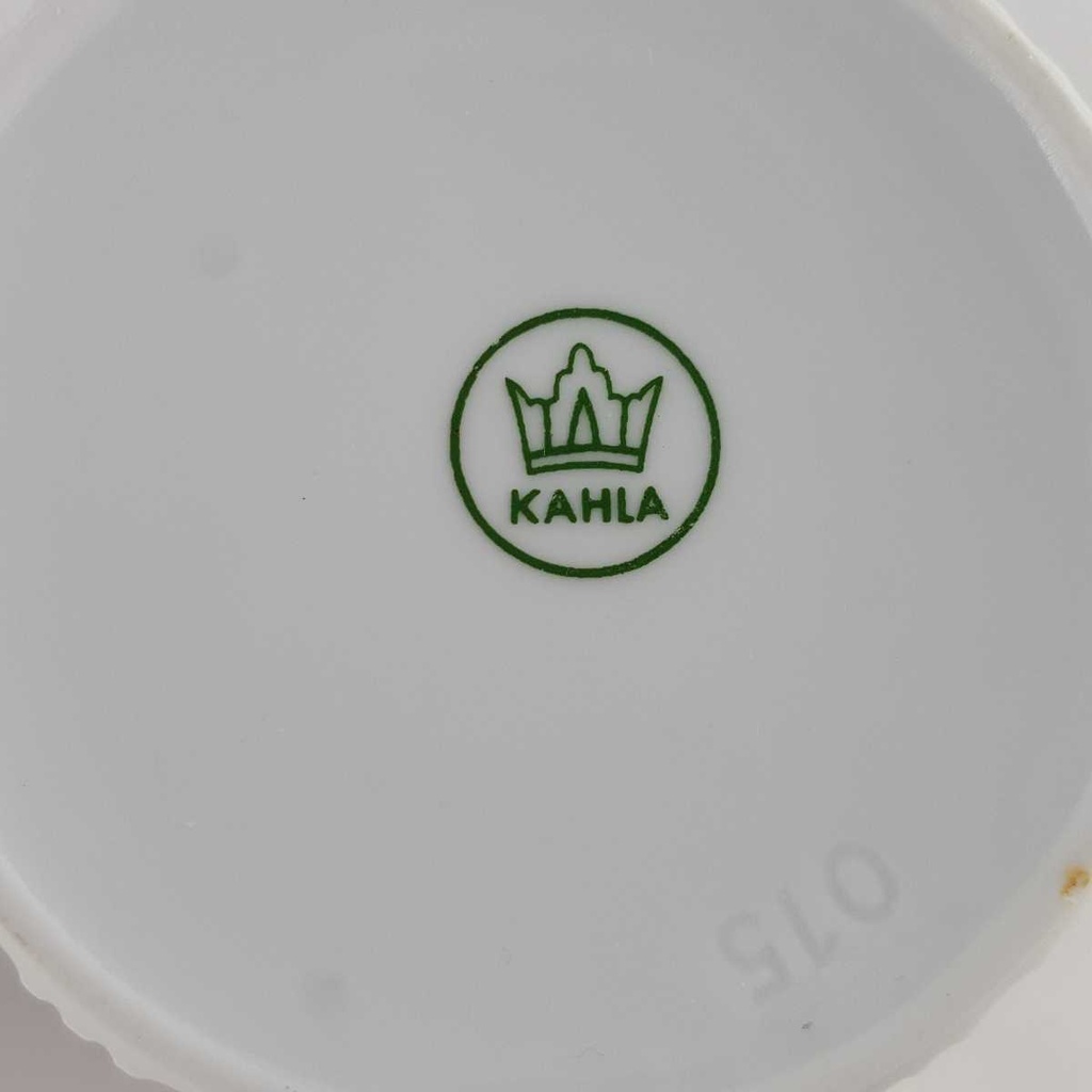 [458142317] Zuckerdose Goldrand Kahla weiß gebraucht - gut Bild 5