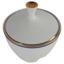 [458142320] Zuckerdose Arzberg Rand Blau Gold gebraucht - gut Bild 2