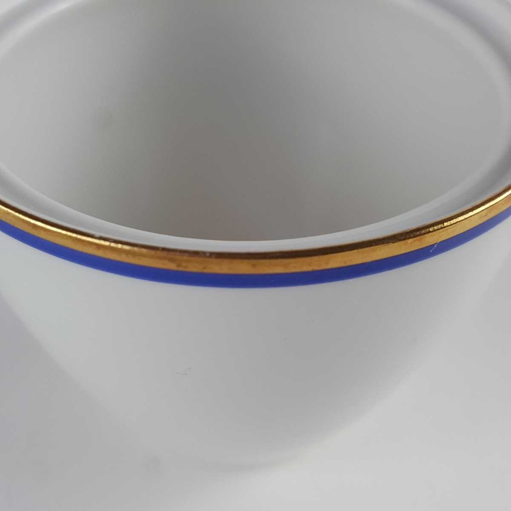 [458142320] Zuckerdose Arzberg Rand Blau Gold gebraucht - gut Bild 4