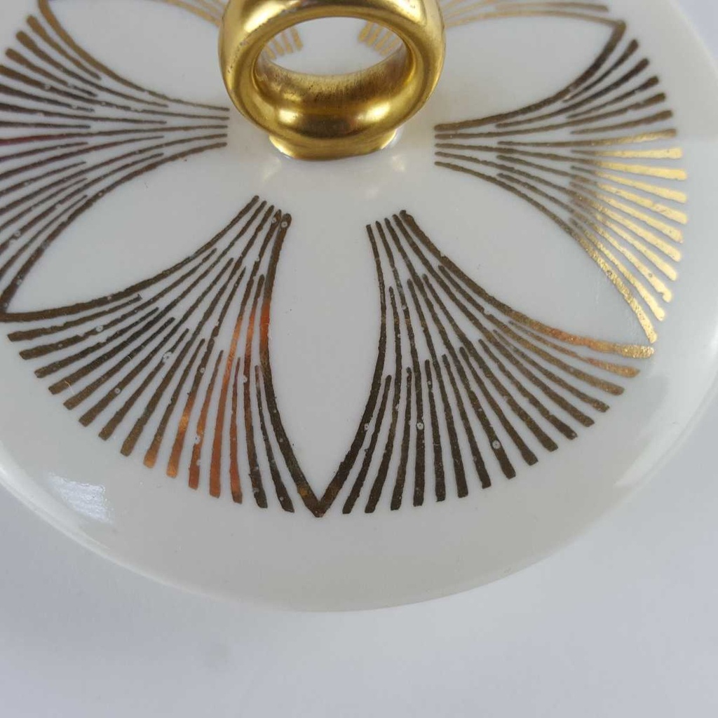 [458142324] Zuckerdose Golddekor Bareuther Elfenbein Beige gebraucht - gut Bild 5