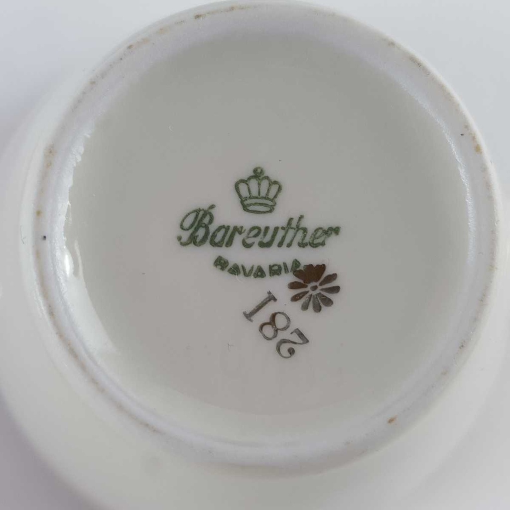 [458142324] Zuckerdose Golddekor Bareuther Elfenbein Beige gebraucht - gut Bild 6