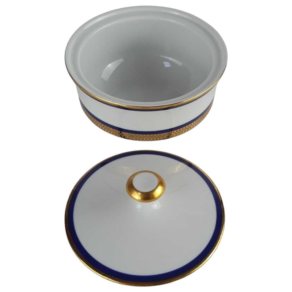 [458142325] Zuckerdose Goldrand Jaeger & Co PMR Blau gebraucht - gut Bild 2