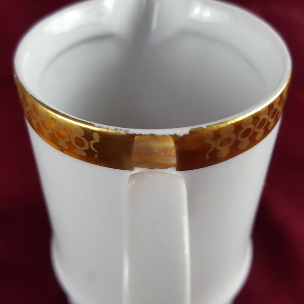 [458142326] Milchkännchen Goldrand 0,1 L Kahla weiß gebraucht - gut Bild 5