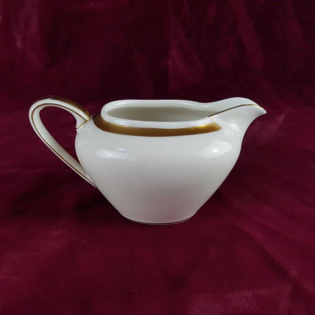 [458142328] Milchkännchen Goldrand 0,2 L Eschenbach Alte Formen W242 Elfenbein Bavaria gebraucht - gut Bild 3