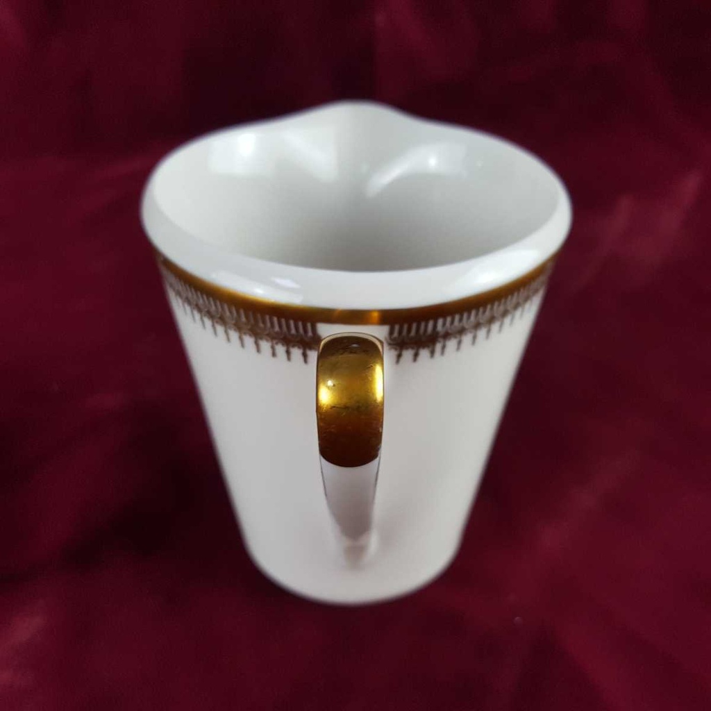 [458142329] Milchkännchen Golddekor 0,15 L Seltmann Weiden Vohenstrauß Weiß gebraucht - gut Bild 4