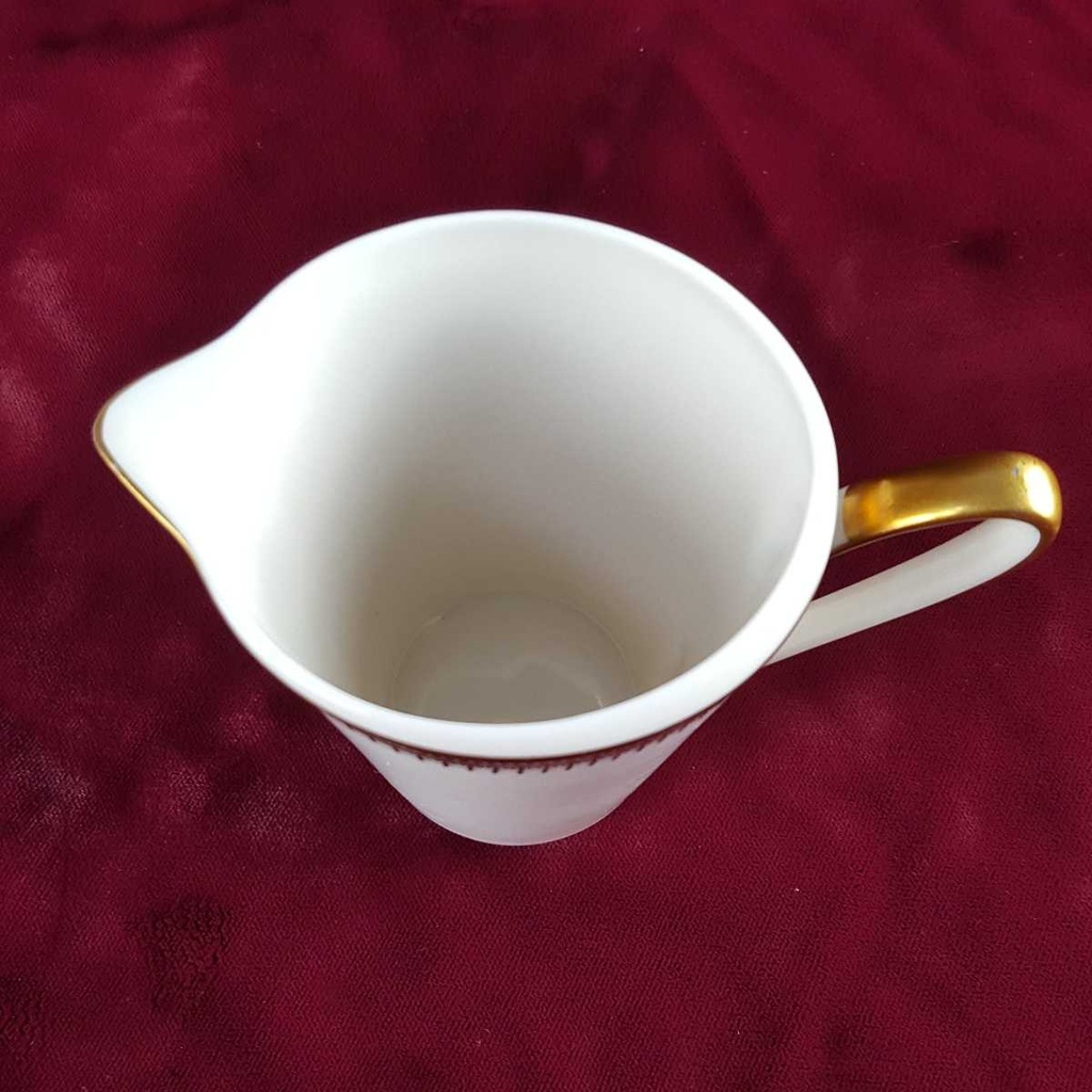 [458142329] Milchkännchen Golddekor 0,15 L Seltmann Weiden Vohenstrauß Weiß gebraucht - gut Bild 5