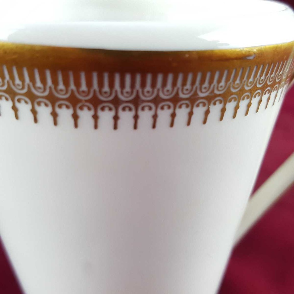 [458142329] Milchkännchen Golddekor 0,15 L Seltmann Weiden Vohenstrauß Weiß gebraucht - gut Bild 6