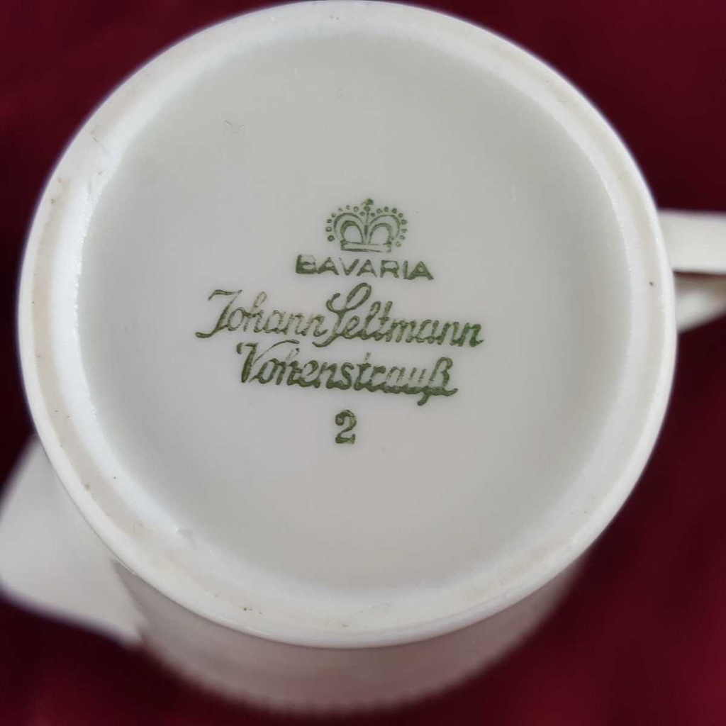 [458142329] Milchkännchen Golddekor 0,15 L Seltmann Weiden Vohenstrauß Weiß gebraucht - gut Bild 7