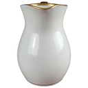 [458142332] Milchkännchen Goldrand 0,25 L Bavaria Germany Elfenbein Porzellan Beige gebraucht - gut Bild 2