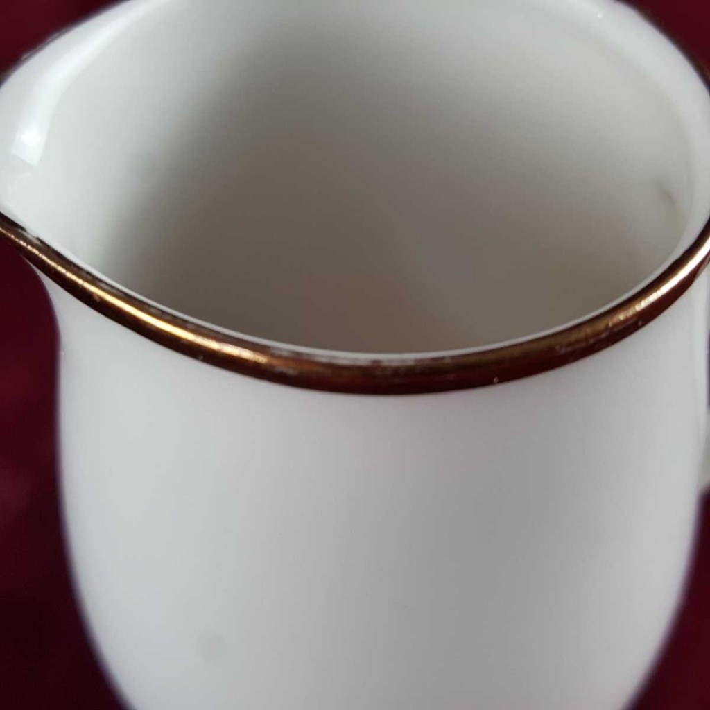 [458142333] Milchkännchen Goldrand 0,2 L Bavaria Germany Form 0200 1 Weiß gebraucht - gut Bild 5