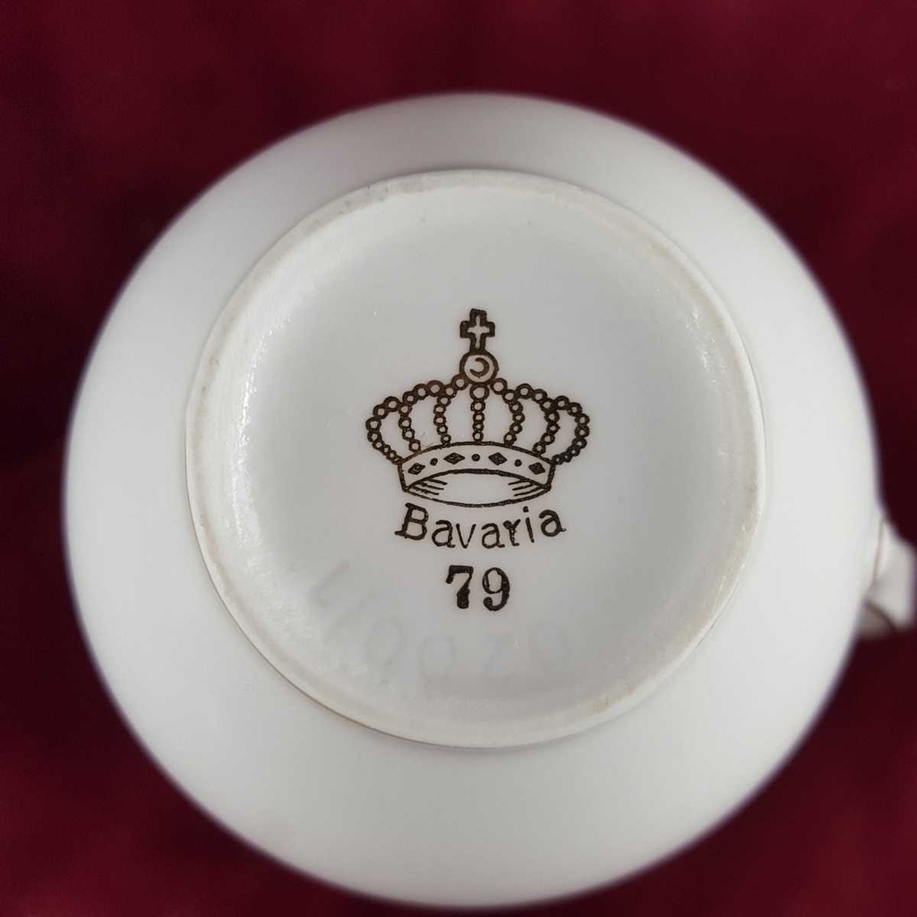[458142333] Milchkännchen Goldrand 0,2 L Bavaria Germany Form 0200 1 Weiß gebraucht - gut Bild 6