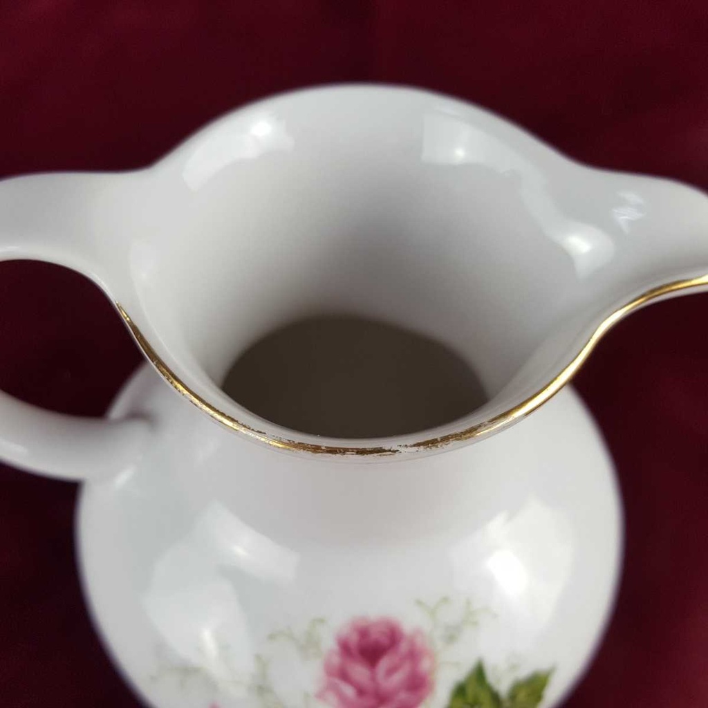 [458142335] Milchkännchen 0,15 L Seltmann Weiden Annabell rosa Rose gebraucht - gut Bild 4