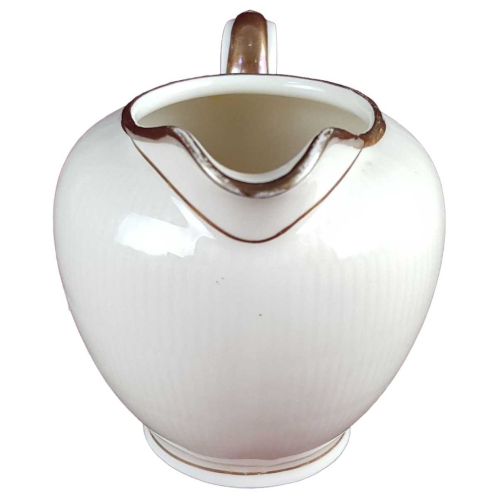 [458142336] Milchkännchen Goldrand 0,2 L Schumann Form 0150 Elfenbein Beige Bavaria gebraucht - gut Bild 2