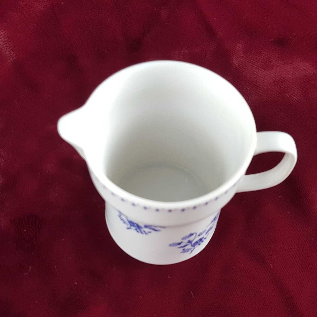 [458142338] Milchkännchen 0,1 L Melitta Blau Dekor Weiß gebraucht - gut Bild 4