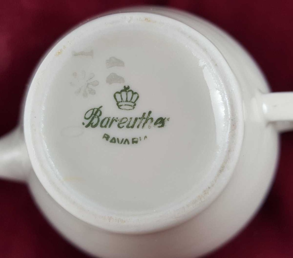 [458142342] Milchkännchen Golddekor 0,1 L Bareuther Elfenbein Bavaria gebraucht - gut Bild 7
