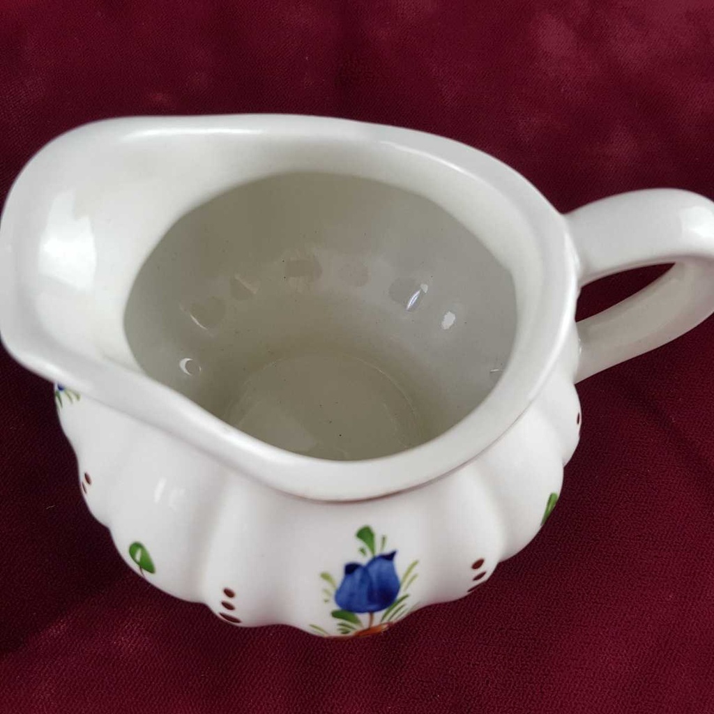 [458142343] Milchkännchen 0,15 L Wechsler Tirolkeramik Blumen gebraucht - sehr gut Bild 4