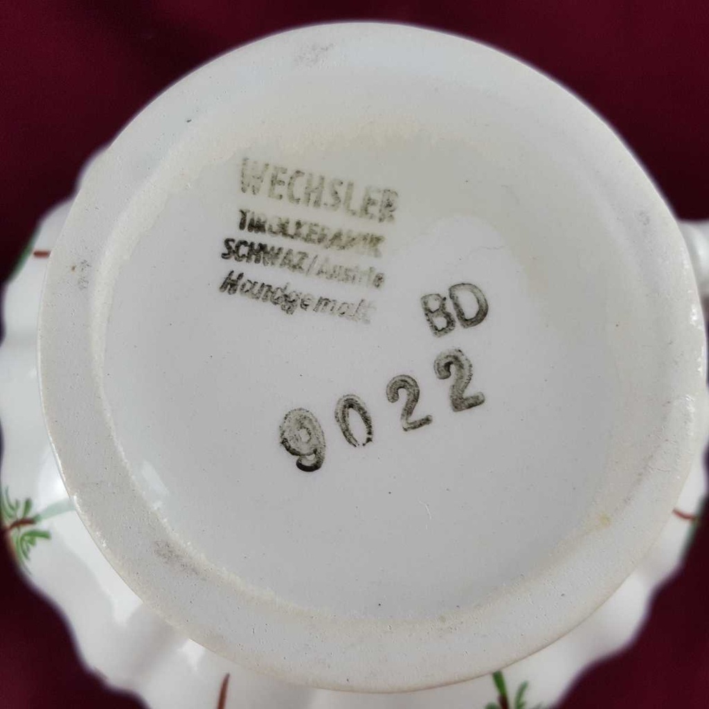 [458142343] Milchkännchen 0,15 L Wechsler Tirolkeramik Blumen gebraucht - sehr gut Bild 5
