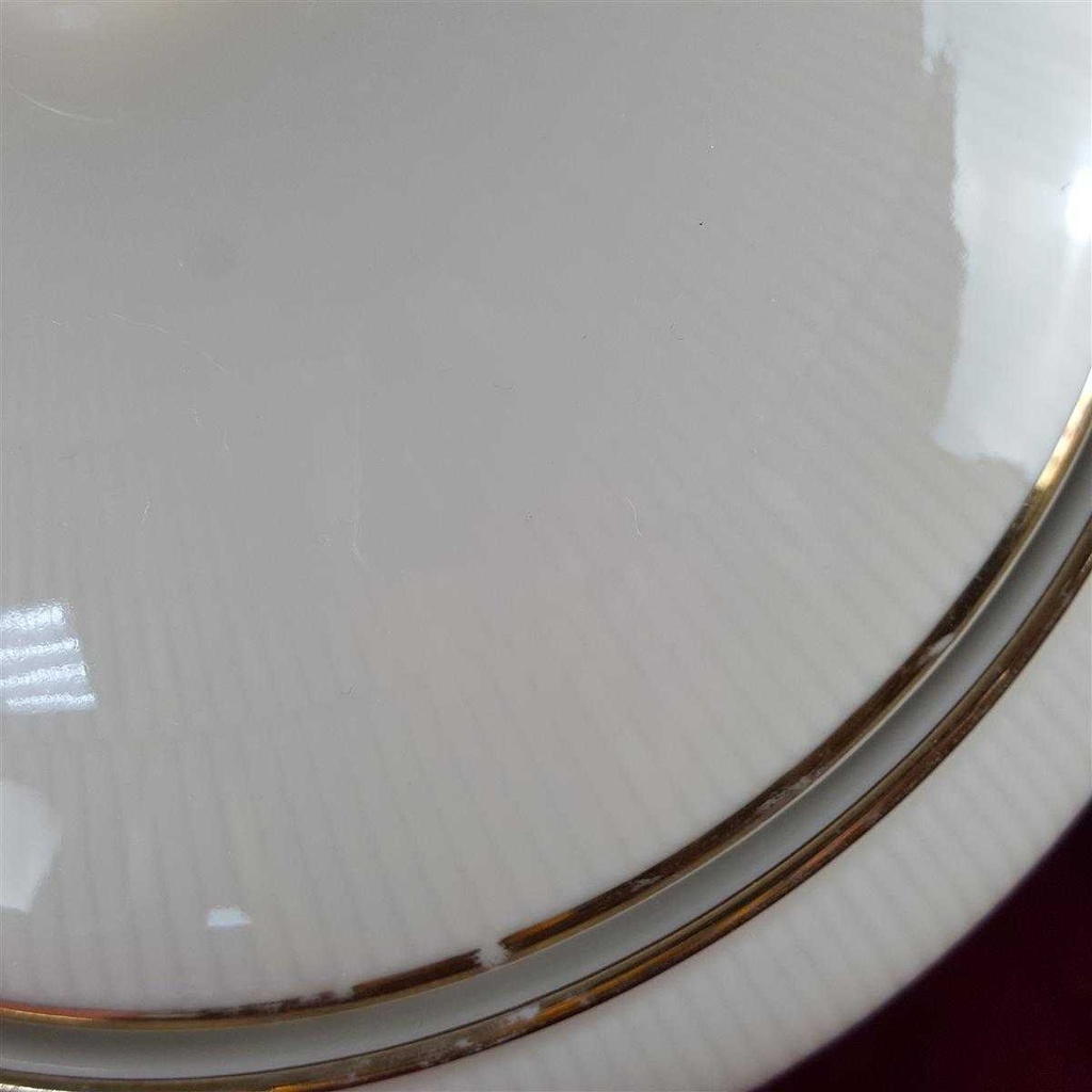 [458142370] Schüssel Servierschüssel Goldrand Schumann Elfenbein Beige gebraucht - gut Bild 4