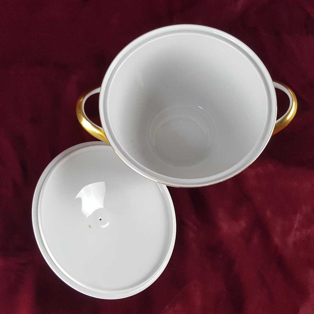 [458142387] Schüssel Servierschüssel 1,5 L Arzberg Rand Blau Gold gebraucht - sehr gut Bild 4