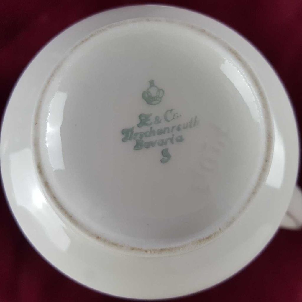 [458142388] Milchkännchen Goldrand 0,2 L Tirschenreuth Bavaria gebraucht - gut Bild 5