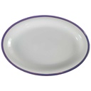 [458142393] Servierplatte Goldrand 34,5x24 cm Mitterteich gebraucht - gut Bild 2