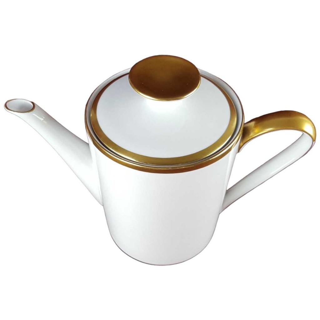 [458142404] Kaffeekanne Goldrand 1 L Eschenbach Alte Formen W5979 Weiß gebraucht - gut Bild 2