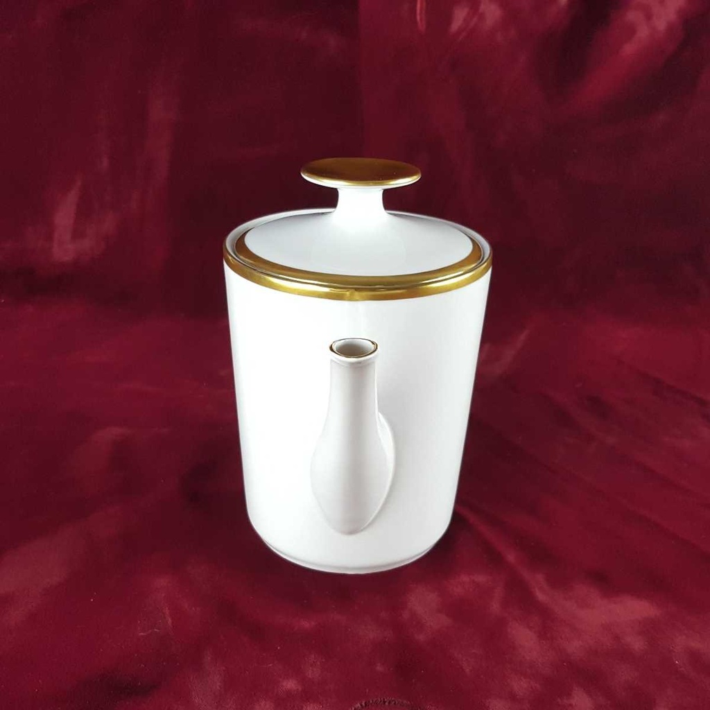 [458142404] Kaffeekanne Goldrand 1 L Eschenbach Alte Formen W5979 Weiß gebraucht - gut Bild 3
