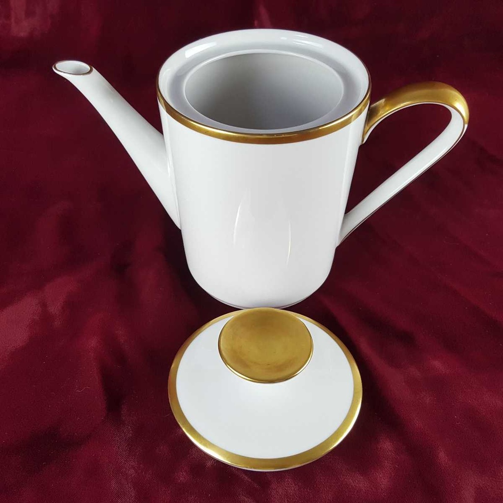 [458142404] Kaffeekanne Goldrand 1 L Eschenbach Alte Formen W5979 Weiß gebraucht - gut Bild 6