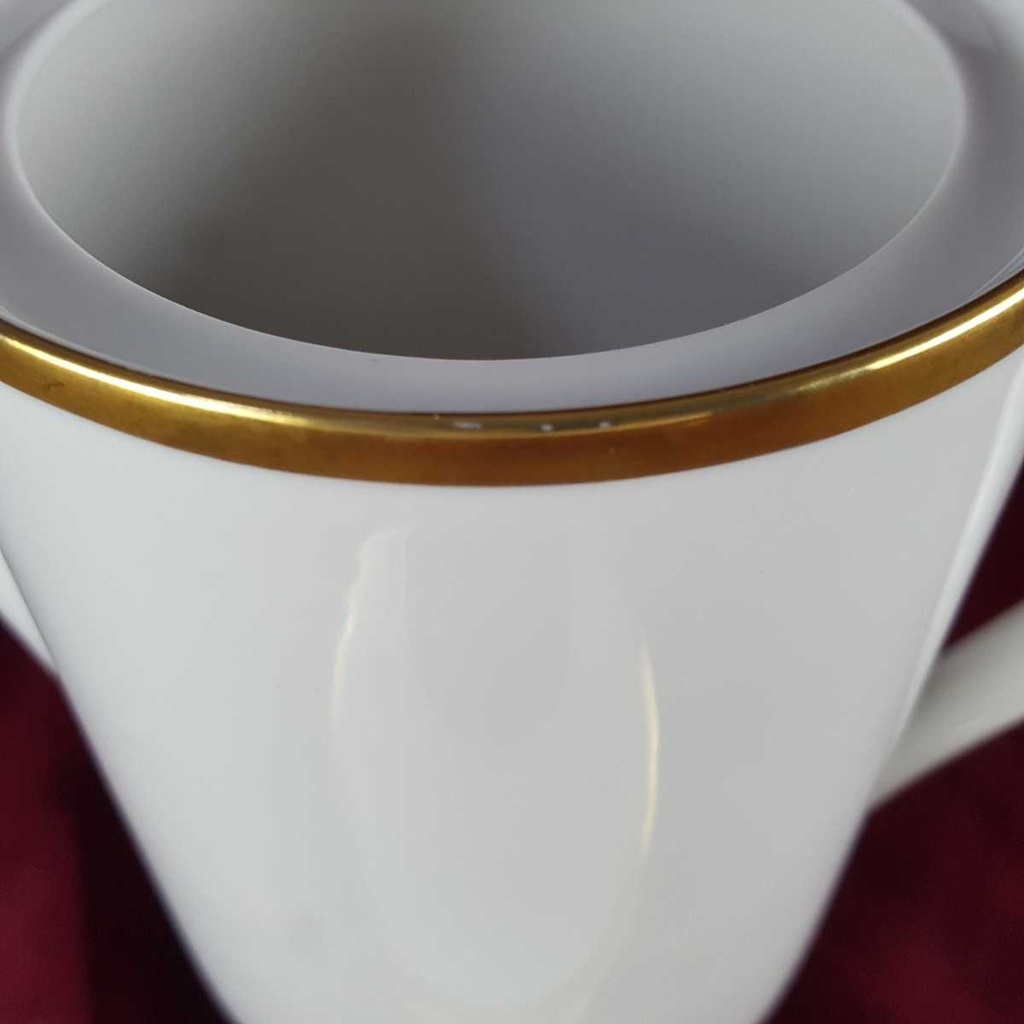 [458142404] Kaffeekanne Goldrand 1 L Eschenbach Alte Formen W5979 Weiß gebraucht - gut Bild 7