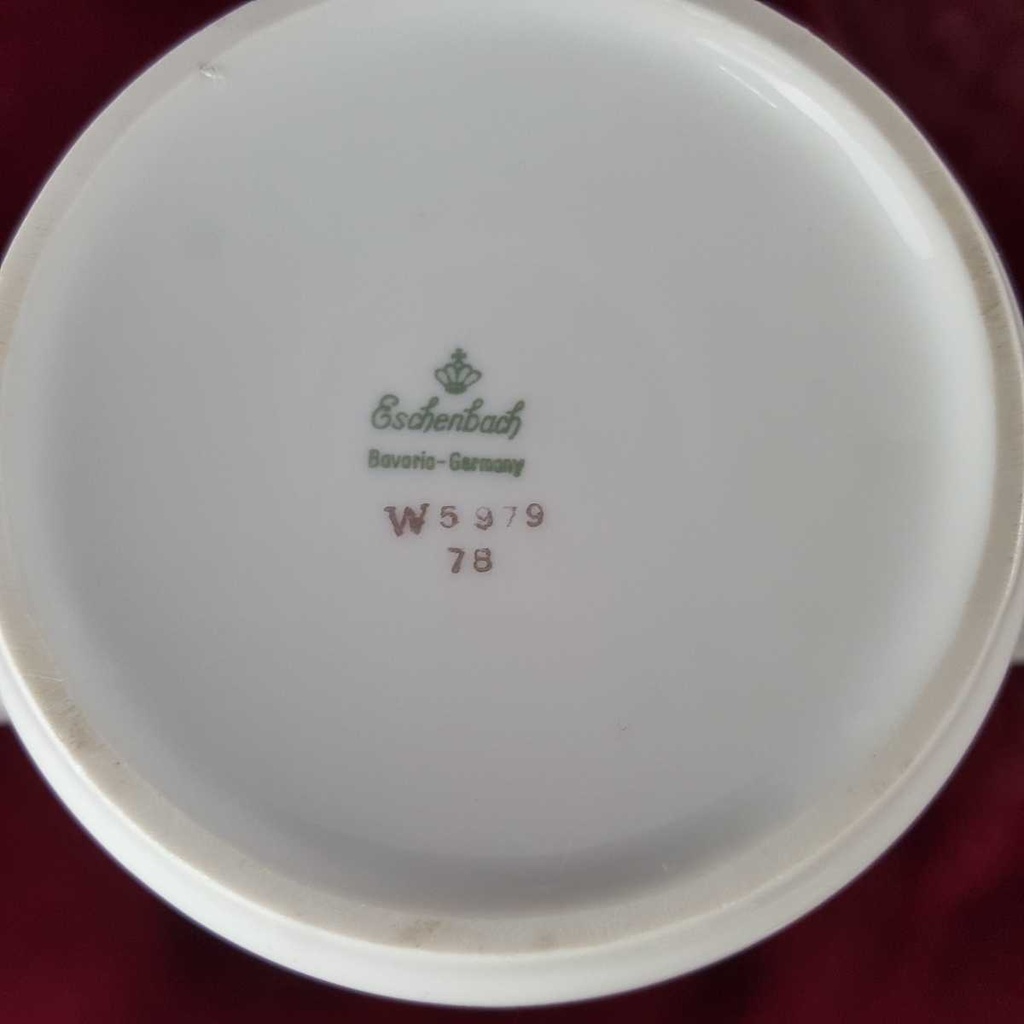 [458142404] Kaffeekanne Goldrand 1 L Eschenbach Alte Formen W5979 Weiß gebraucht - gut Bild 9