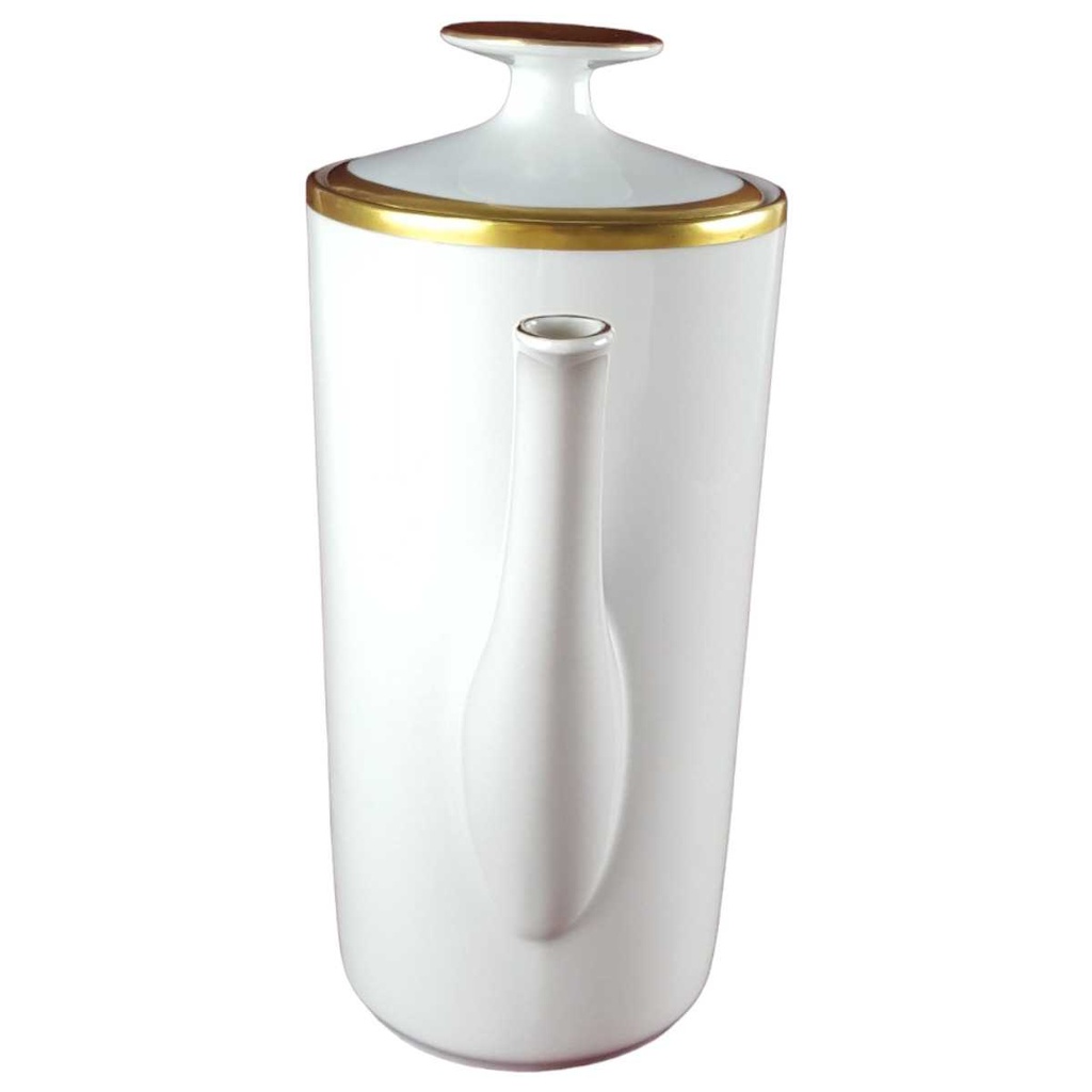 [458142405] Kaffeekanne Goldrand 1,25 L Eschenbach Alte Formen W5979 Weiß gebraucht - gut Bild 2