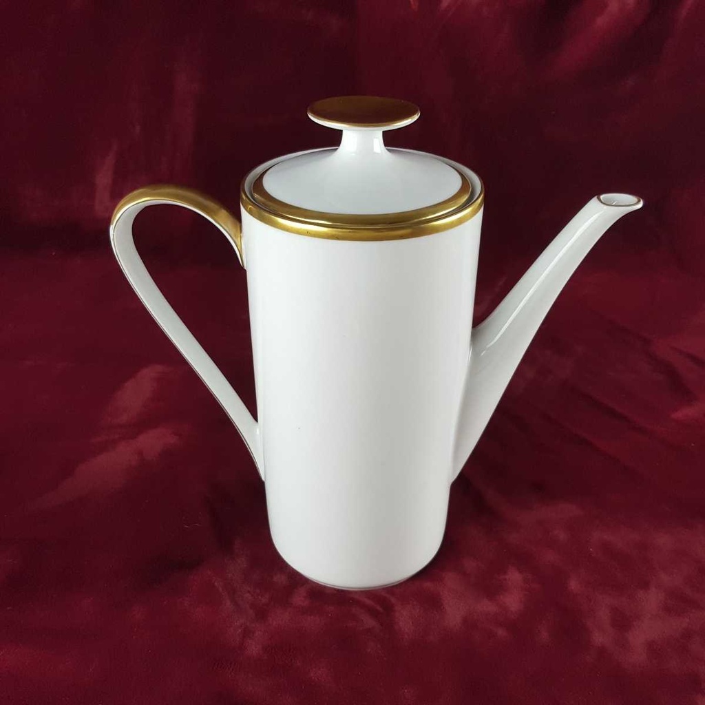 [458142405] Kaffeekanne Goldrand 1,25 L Eschenbach Alte Formen W5979 Weiß gebraucht - gut Bild 3