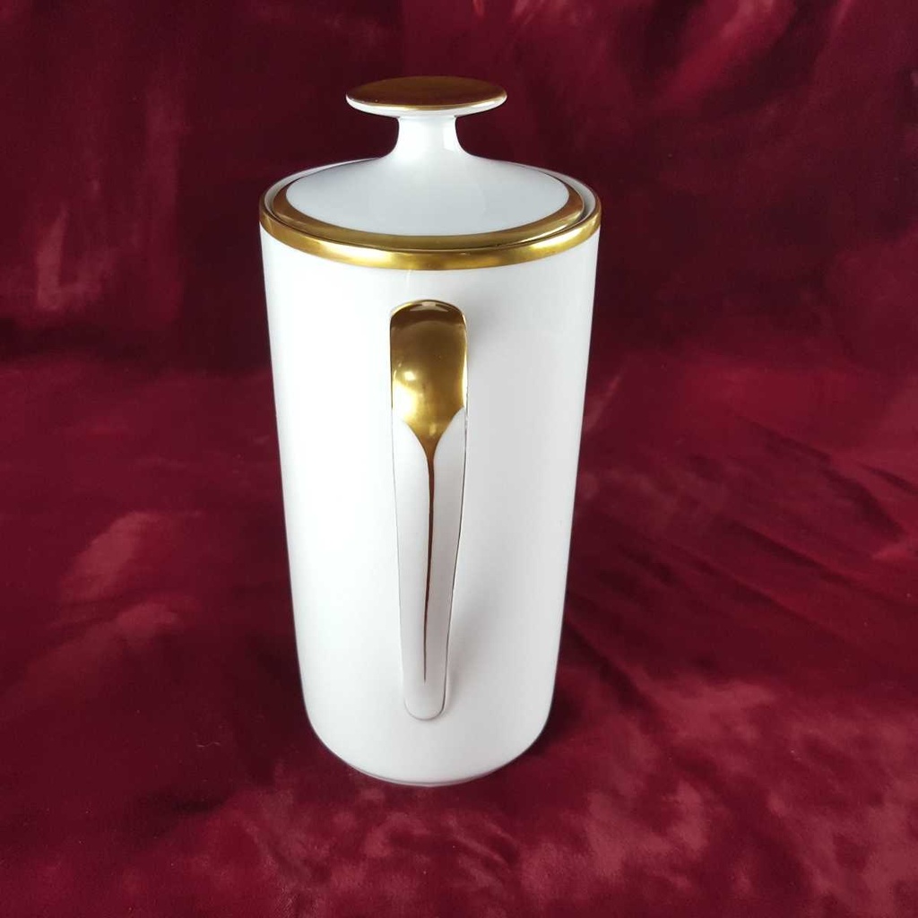 [458142405] Kaffeekanne Goldrand 1,25 L Eschenbach Alte Formen W5979 Weiß gebraucht - gut Bild 4
