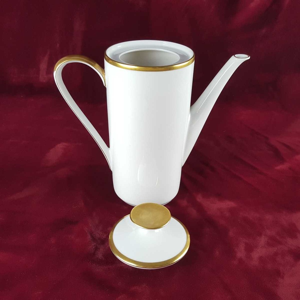 [458142405] Kaffeekanne Goldrand 1,25 L Eschenbach Alte Formen W5979 Weiß gebraucht - gut Bild 5