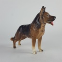 [458142421] Porzellan Figur Skulptur Schäferhund Hund braun Bild 3