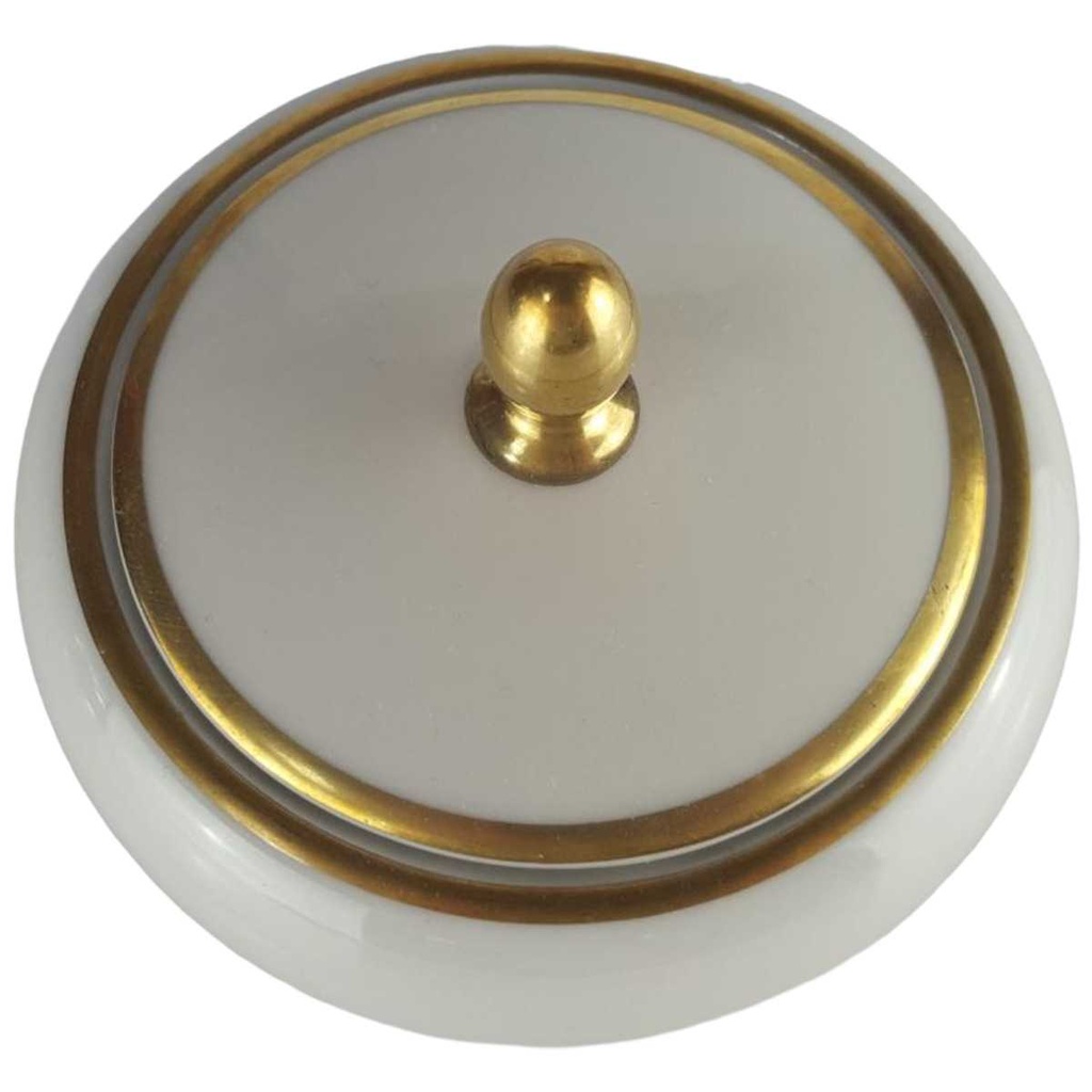 [458142429] Zuckerdose Goldrand Eschenbach Elfenbein Beige gebraucht - sehr gut Bild 2
