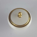 [458142429] Zuckerdose Goldrand Eschenbach Elfenbein Beige gebraucht - sehr gut Bild 3