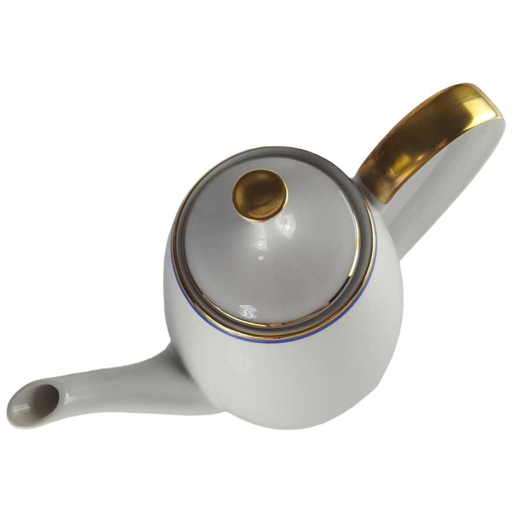 [458142430] Kaffeekanne Kanne 1,35 L Arzberg Rand Blau Gold gebraucht - gut Bild 2