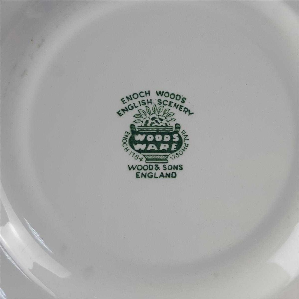 [458142431] Kuchenteller Dessertteller 20 cm Wood & Sons England English Scenery Grün gebraucht - gut Bild 3