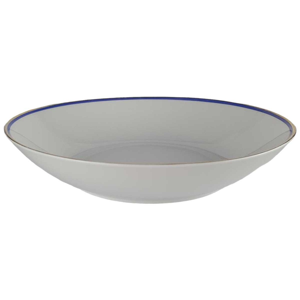 [458142455] Suppenteller 19,7 cm Arzberg Rand Blau Gold gebraucht - akzeptabel Bild 2