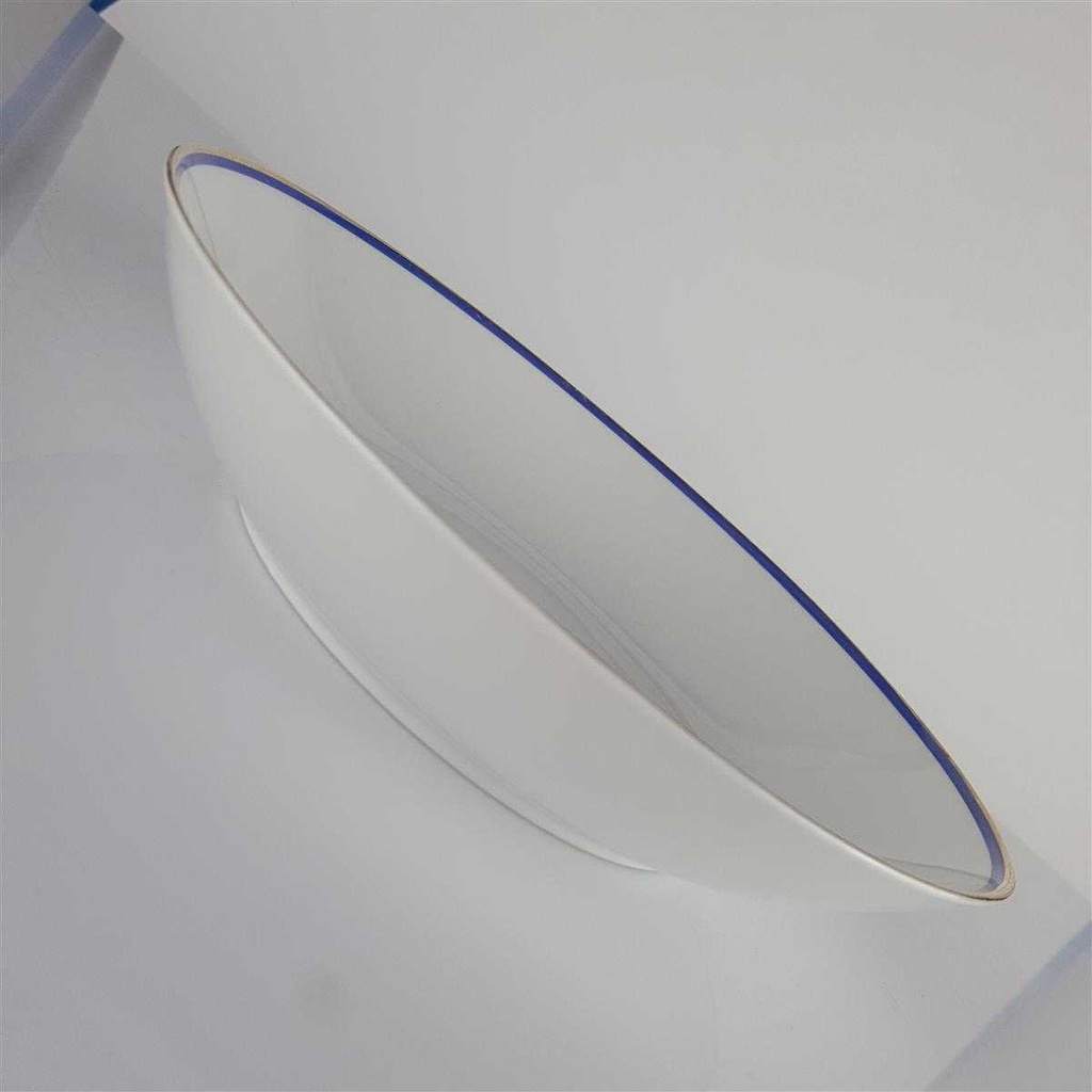 [458142455] Suppenteller 19,7 cm Arzberg Rand Blau Gold gebraucht - akzeptabel Bild 3