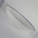 [458142455] Suppenteller 19,7 cm Arzberg Rand Blau Gold gebraucht - akzeptabel Bild 3