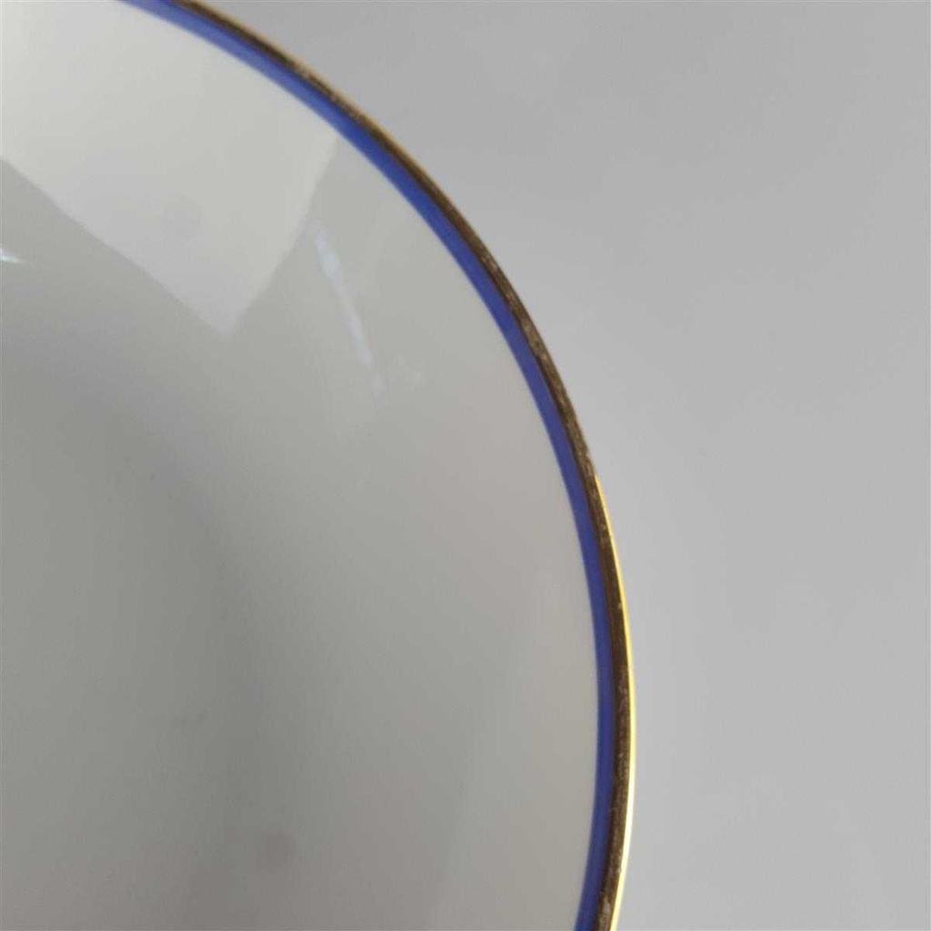 [458142455] Suppenteller 19,7 cm Arzberg Rand Blau Gold gebraucht - akzeptabel Bild 4