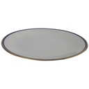 [458142456] Kuchenteller Dessertteller Goldrand 19,8 cm Jaeger & Co Rand Blau Gold gebraucht - gut Bild 2