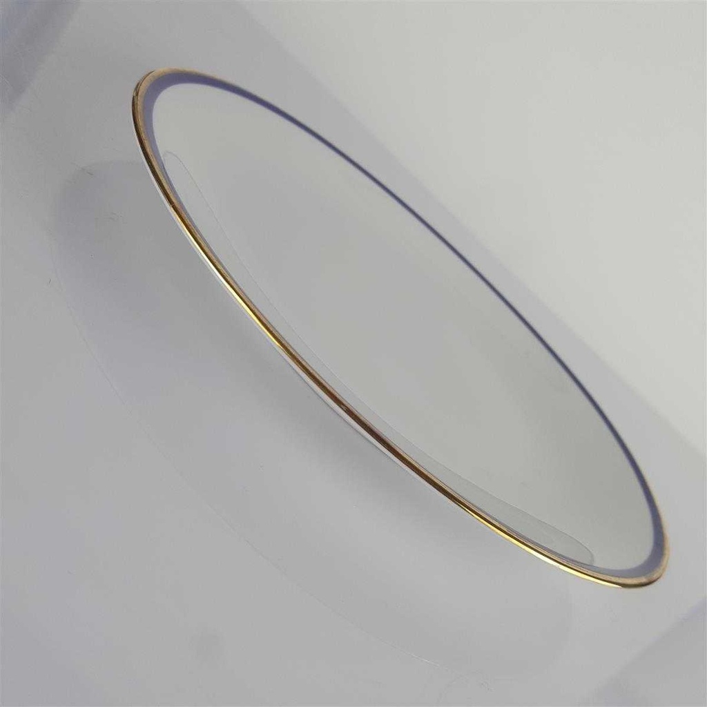 [458142456] Kuchenteller Dessertteller Goldrand 19,8 cm Jaeger & Co Rand Blau Gold gebraucht - gut Bild 3