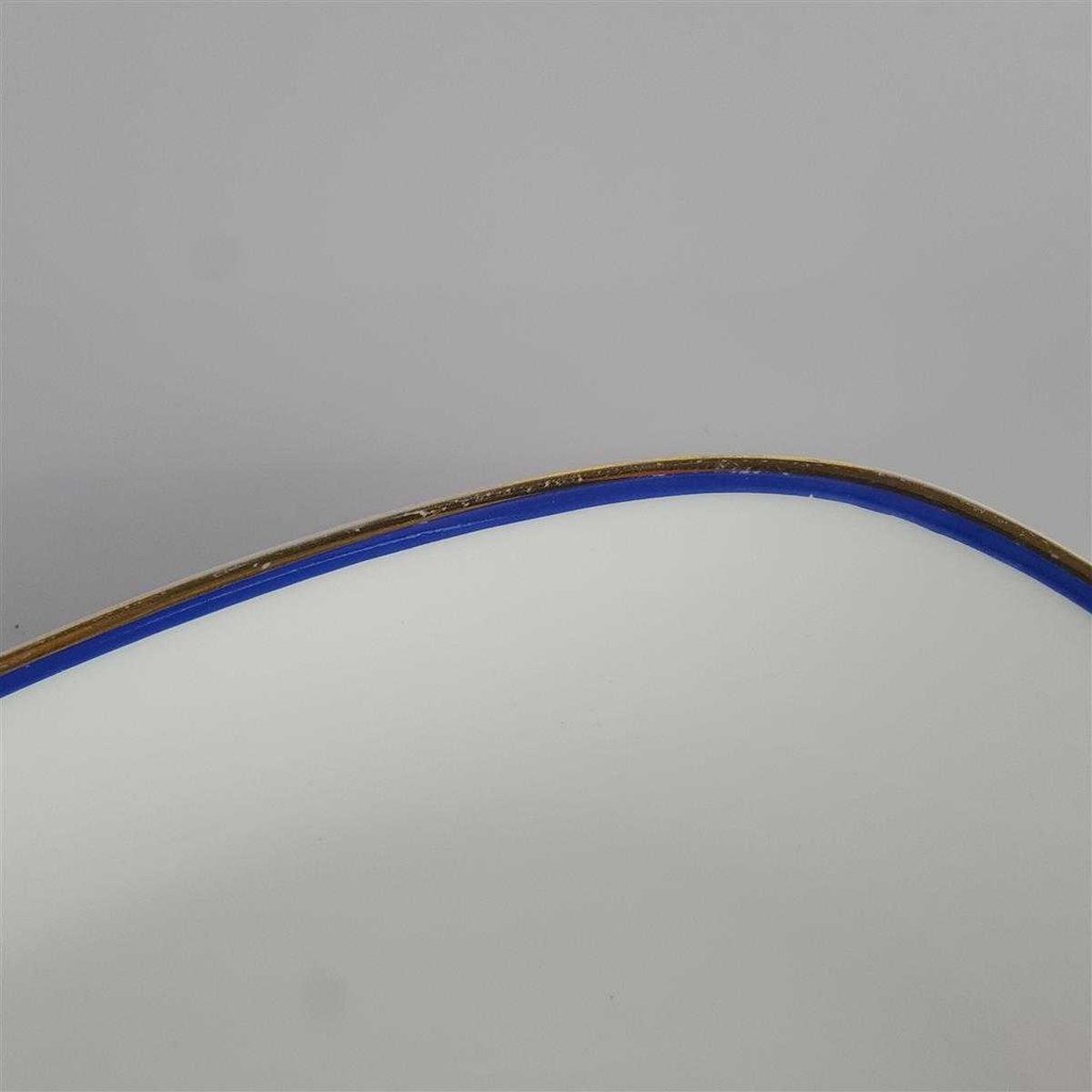 [458142458] Servierplatte Steakplatte 33x19,5 cm Arzberg Rand Blau Gold gebraucht - gut Bild 4