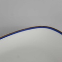 [458142458] Servierplatte Steakplatte 33x19,5 cm Arzberg Rand Blau Gold gebraucht - gut Bild 4