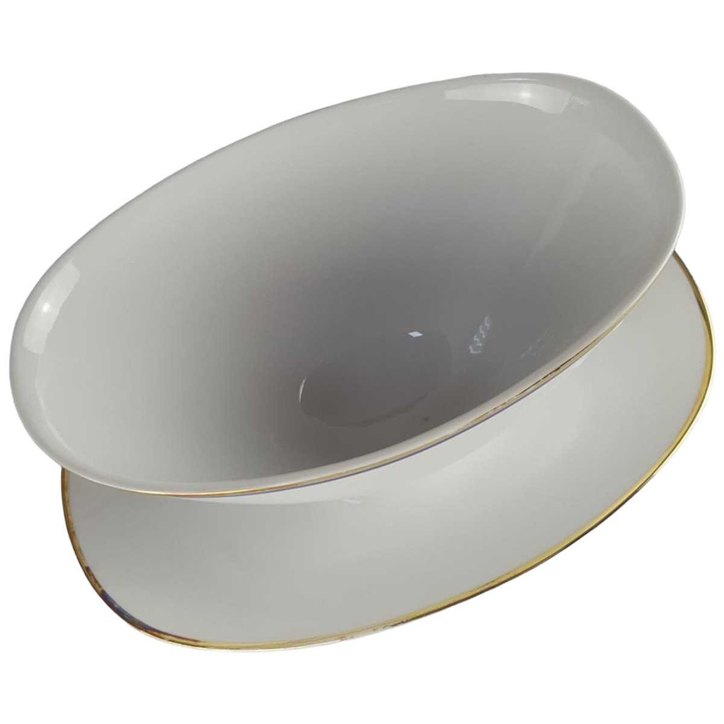 [458142461] Sauciere 0,35 L Arzberg Rand Blau Gold gebraucht - akzeptabel Bild 2
