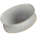 [458142461] Sauciere 0,35 L Arzberg Rand Blau Gold gebraucht - akzeptabel Bild 2